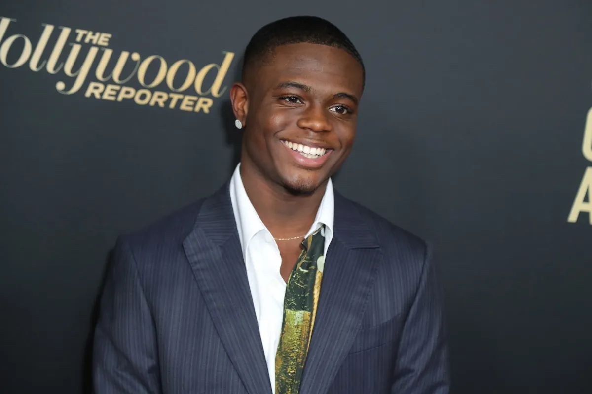 Actor Akili McDowell on the red carpet at a Golden Globes event in 2019