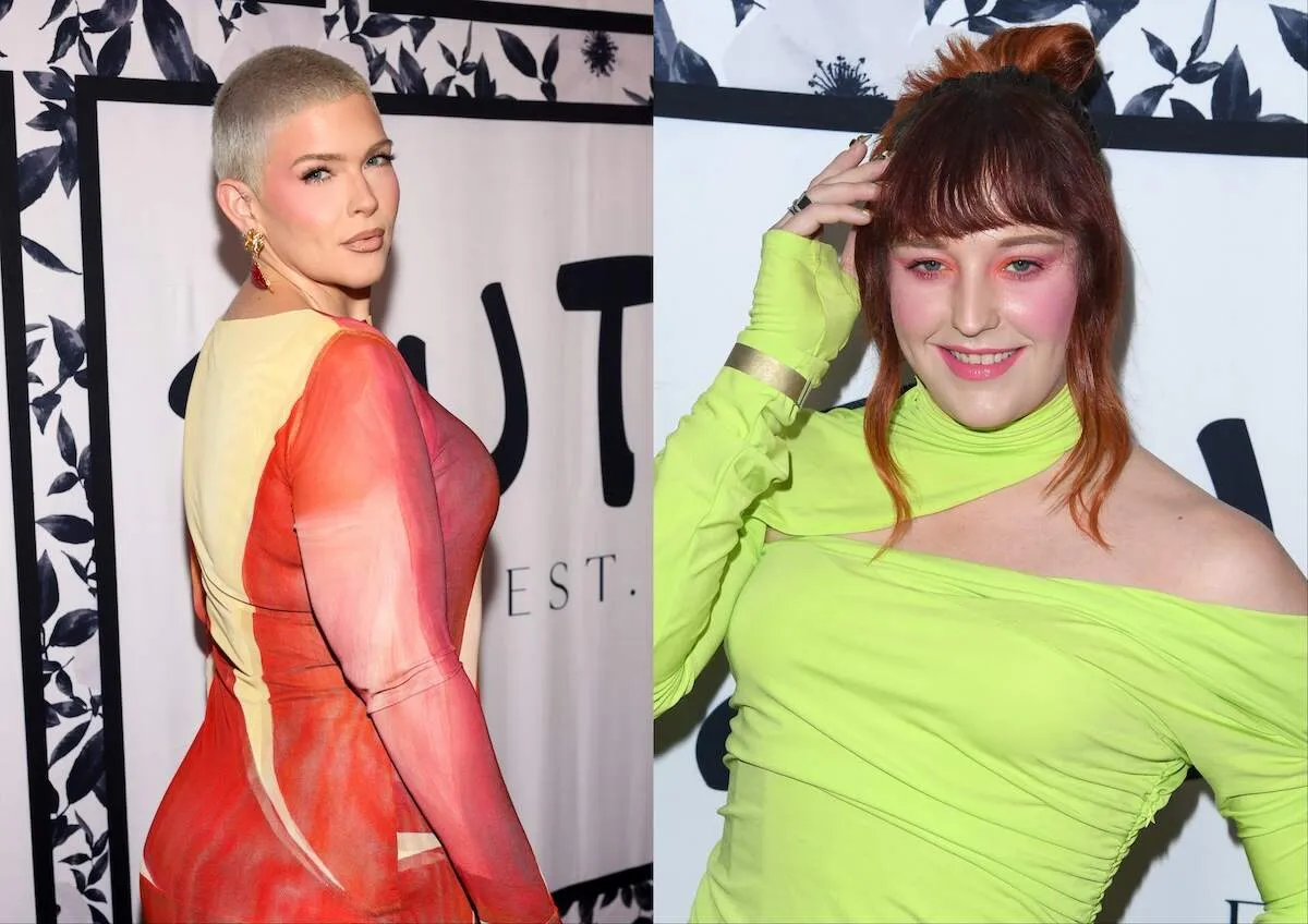 Celebrities Danielle Carbonari and Laganja smile for cameras at Sutton Stracke's Fashion Show