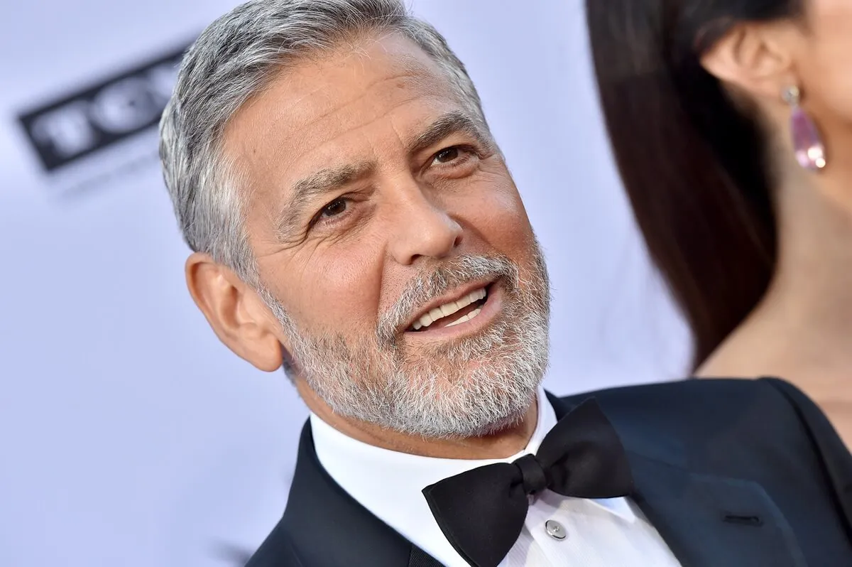 Actor George Clooney arrives at the American Film Institute's 46th Life Achievement Award Gala in a suit.