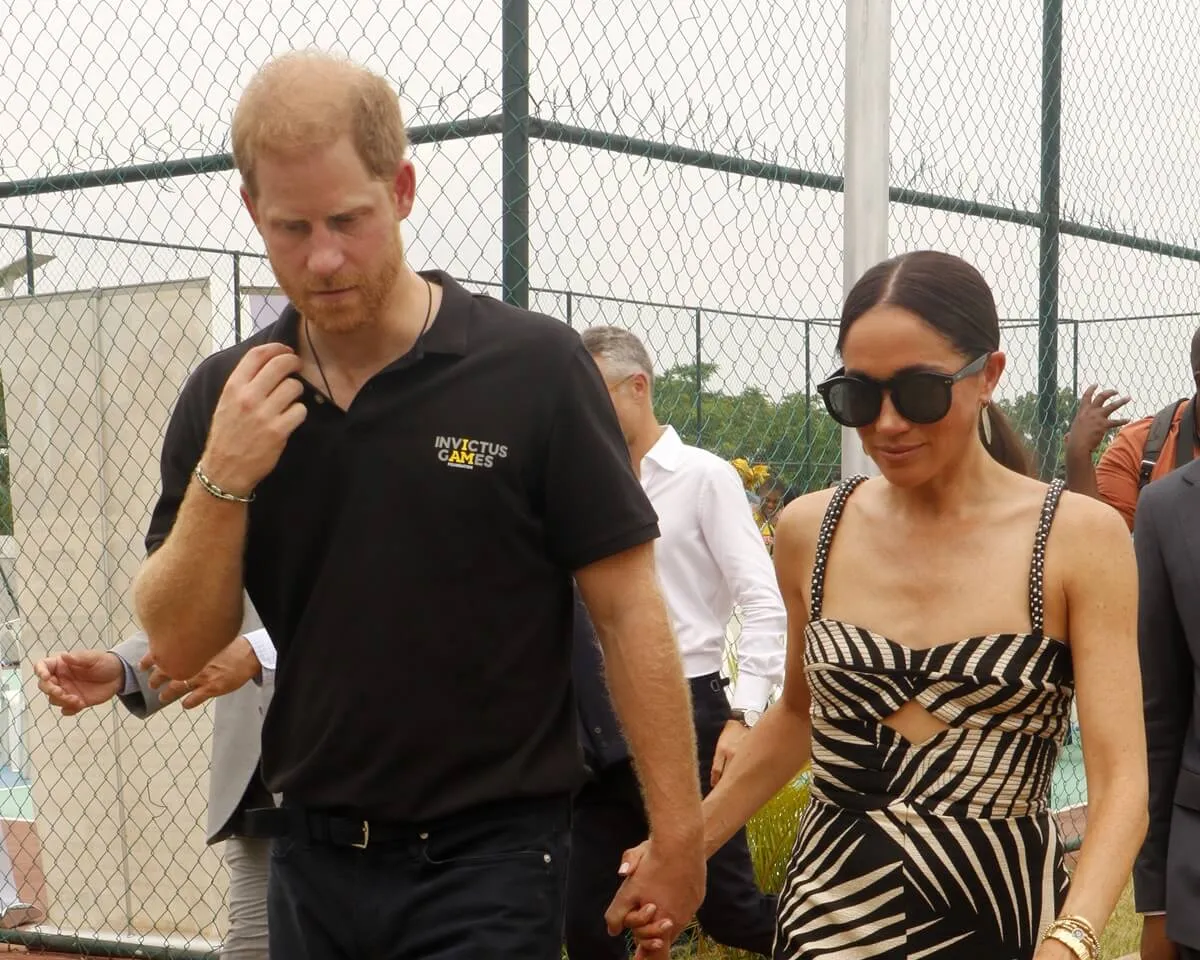 Prince Harry and Meghan Markle attend an exhibition sitting volleyball match at Nigeria Unconquered