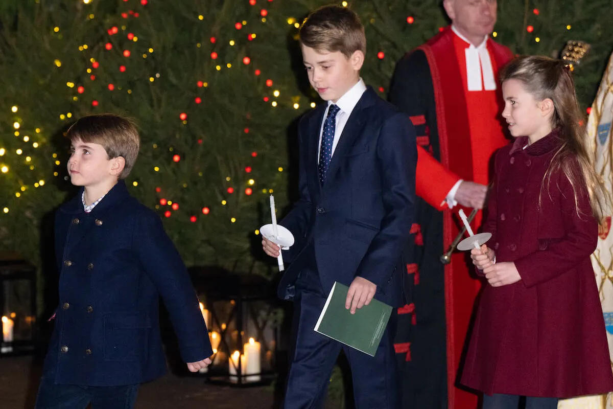 Prince Louis, Prince George, and Princess Charlotte, who have 'replaced' Prince Archie and Princess Lilibet with the Tindall children, in 2023