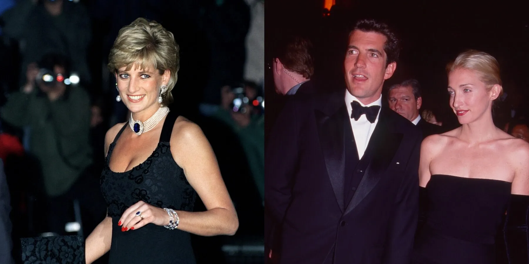 Princess Diana, John F. Kennedy Jr, and Carolyn Bessette Kennedy